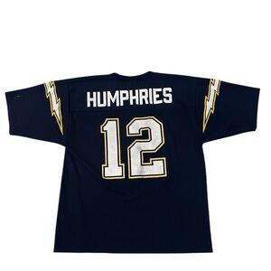 Vintage Logo 7 Stan Humpries San Diego Chargers Replica Jersey Size Medium